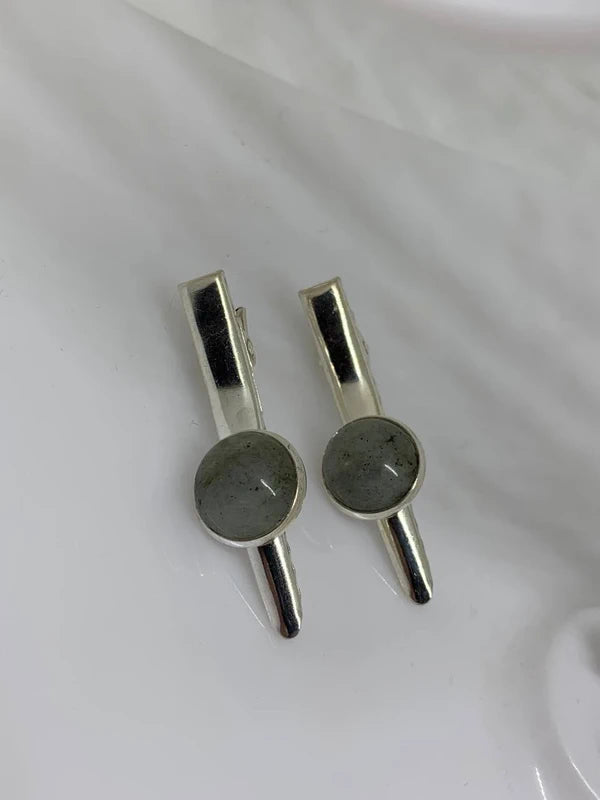 Forcina Capelli Labradorite Naturale 12mm Acciaio Inox | Protezione e Magia