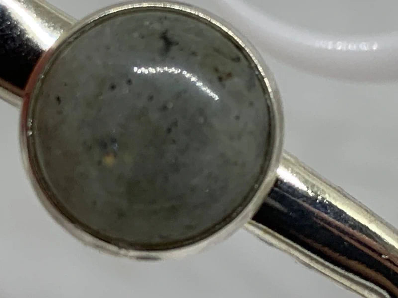 Forcina Capelli Labradorite Naturale 12mm Acciaio Inox | Protezione e Magia