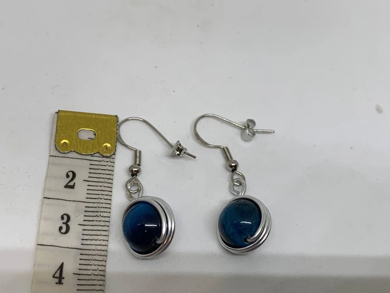 Orecchini in Occhio di Gatto Naturale 10mm Fatti a Mano – Protezione
